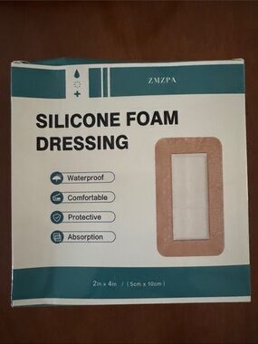 Silicone Foam Dressing - Beige Waterproof Wound Patch~ NWT